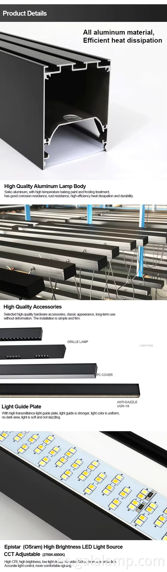 iluminación-lineal-comercial-moderna-4 pies-negro modern-commercial-linear-lighting-4ft-black